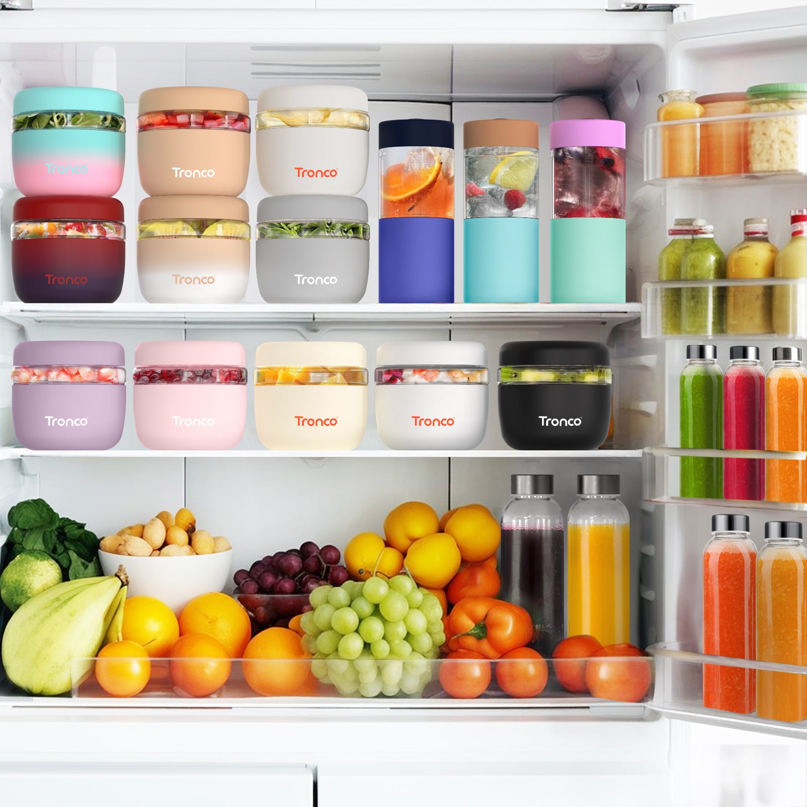 Tronco 16 oz Glass Food Storage Container