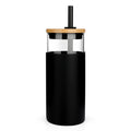 Tronco 20 oz Glass Tumbler with Bamboo Lid and Straw