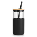 Tronco 16 oz Glass Tumbler with Bamboo Lid and Straw