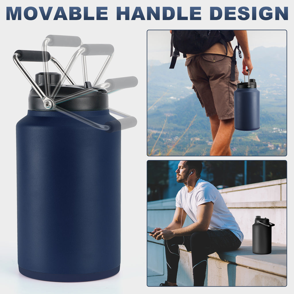 Tronco 1 Gallon Insulated Stainless Steel Water Bottle