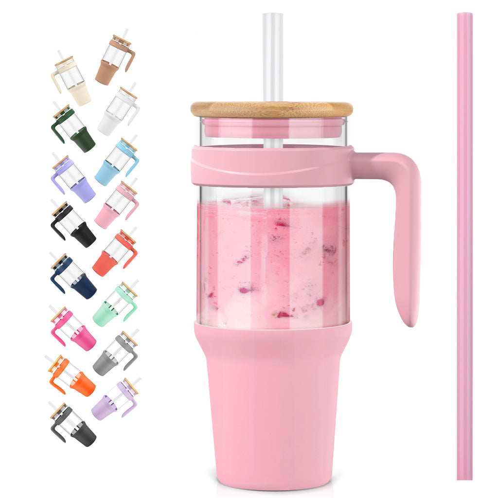 40oz tumbler with bamboo lid