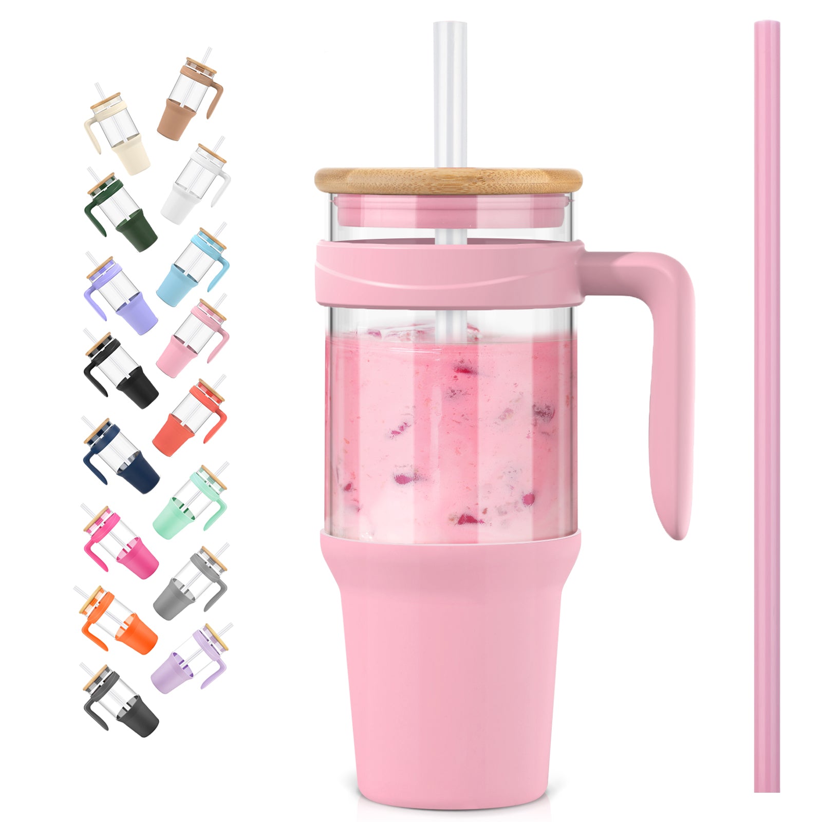 40oz tumbler with bamboo lid