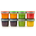 Tronco 4 oz Glass Food Storage Jars, 8-Pack