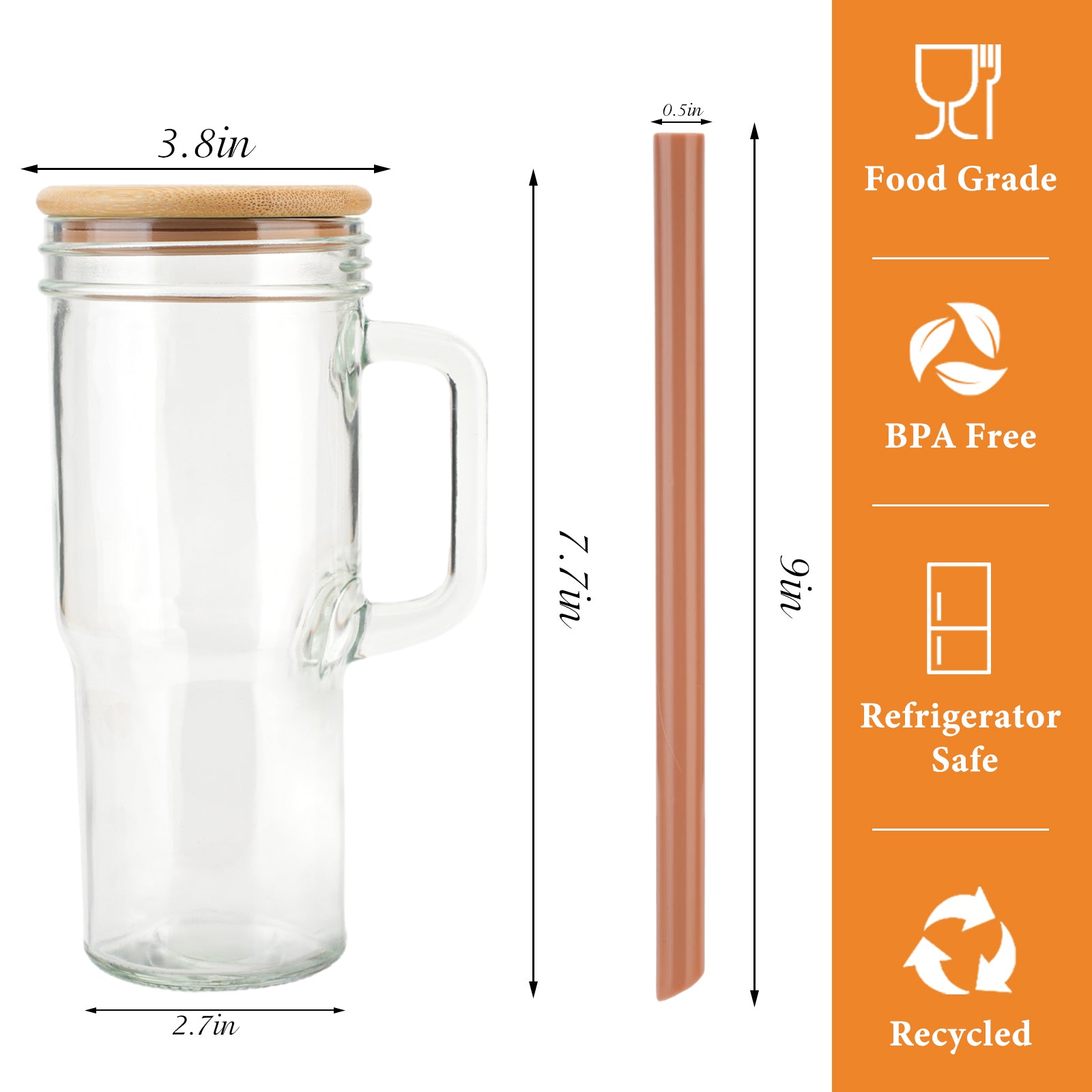 24oz glass blow